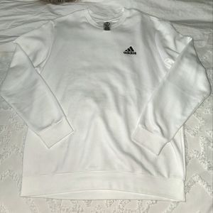 adidas Feel Cozy Fleece Sweatshirt White Mens Size XLarge H12220